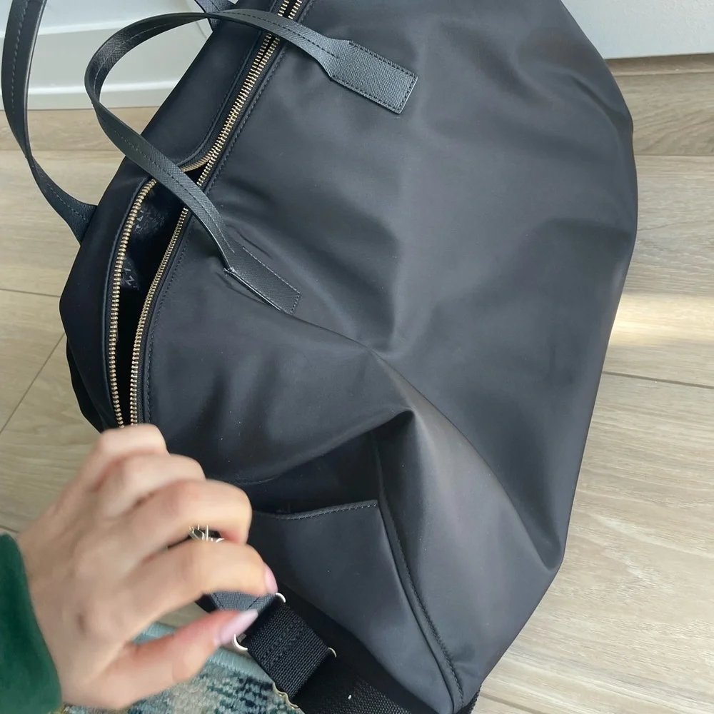 Kate Spade Black Nylon Duffle Bag Weekender